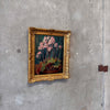 Antique Oil Still Life Of Begonias