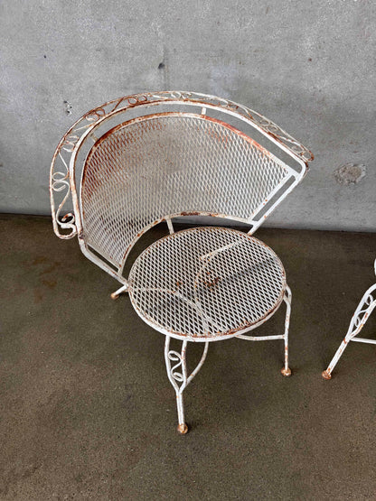 Pair of Mid Century Modern Patio Chairs in the Style of Salterini