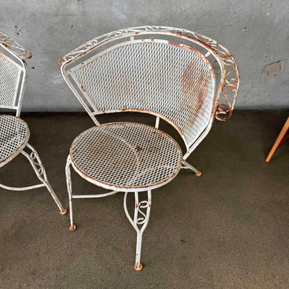 Pair of Mid Century Modern Patio Chairs in the Style of Salterini