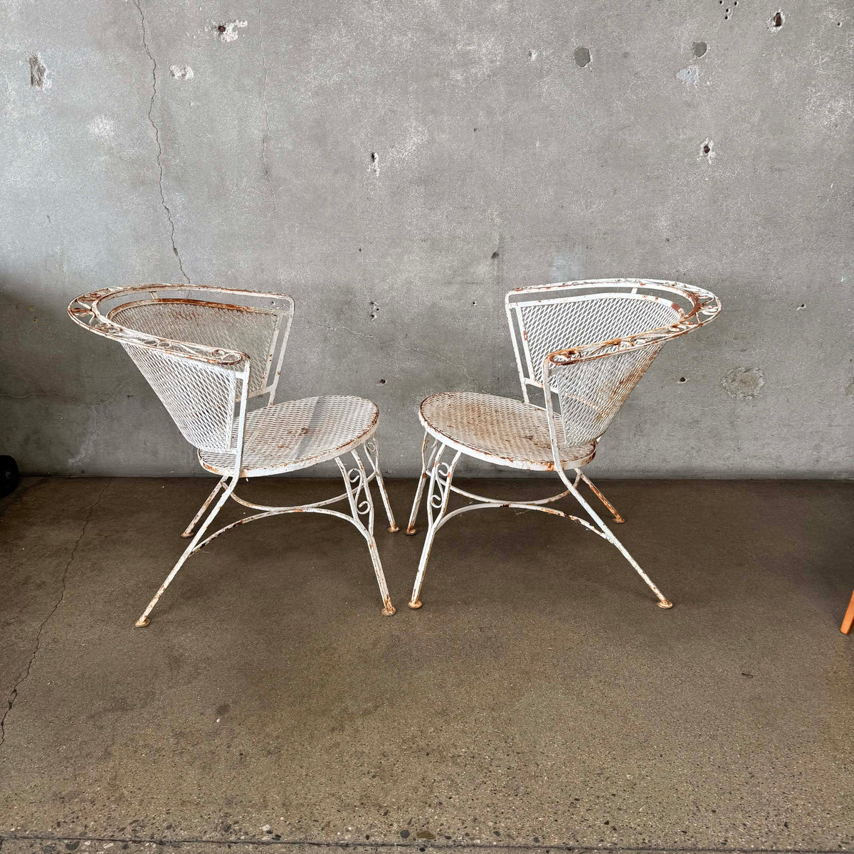 Pair of Mid Century Modern Patio Chairs in the Style of Salterini
