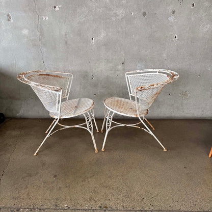 Pair of Mid Century Modern Patio Chairs in the Style of Salterini