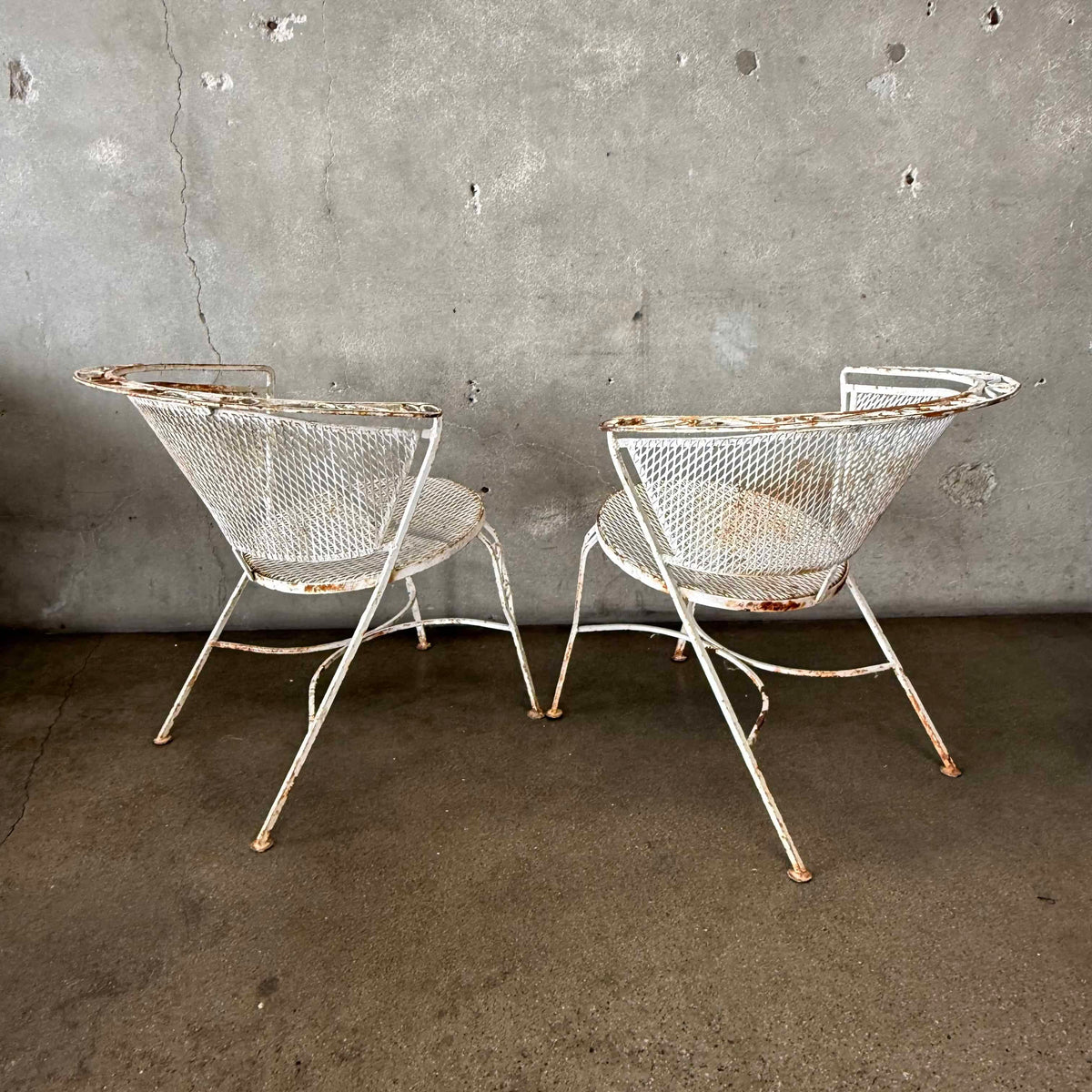 Pair of Mid Century Modern Patio Chairs in the Style of Salterini