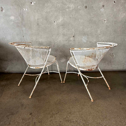Pair of Mid Century Modern Patio Chairs in the Style of Salterini