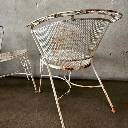 Pair of Mid Century Modern Patio Chairs in the Style of Salterini