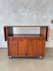 Mid Century Rolling Bar Serving Cabinet