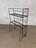 Classic Vintage Mid Century Black Wire Folding Storage Rack