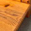 Pair of Scandinavian Pine Floating Wall Mount Nightstands With Drawers