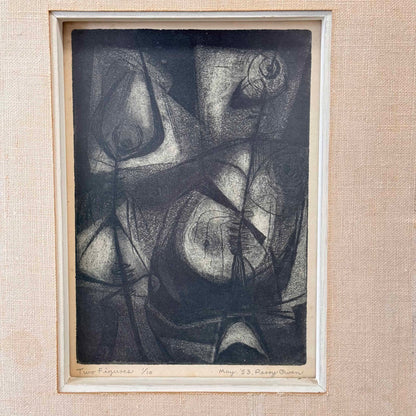 Mid Century Lithograph Signed & Dated