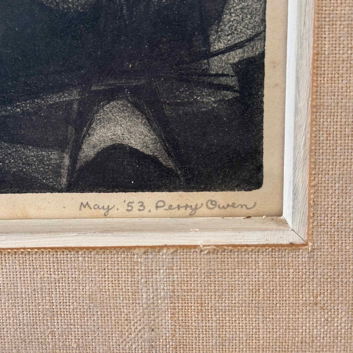 Mid Century Lithograph Signed & Dated