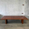 Mid Century Modern Walnut Dining Table w/ Two Leaves