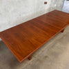 Mid Century Modern Walnut Dining Table w/ Two Leaves
