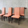 Set of 6 Mid Century Modern Walnut Dining Chairs