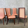 Set of 6 Mid Century Modern Walnut Dining Chairs