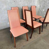 Set of 6 Mid Century Modern Walnut Dining Chairs