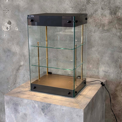 Vintage Counter Display With Lights & Lock