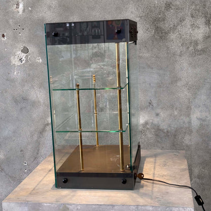 Vintage Counter Display With Lights & Lock