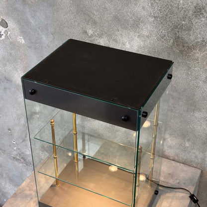 Vintage Counter Display With Lights & Lock