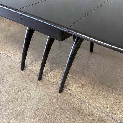Heywood Wakefield Wishbone Dining Table in Ebonized Wood