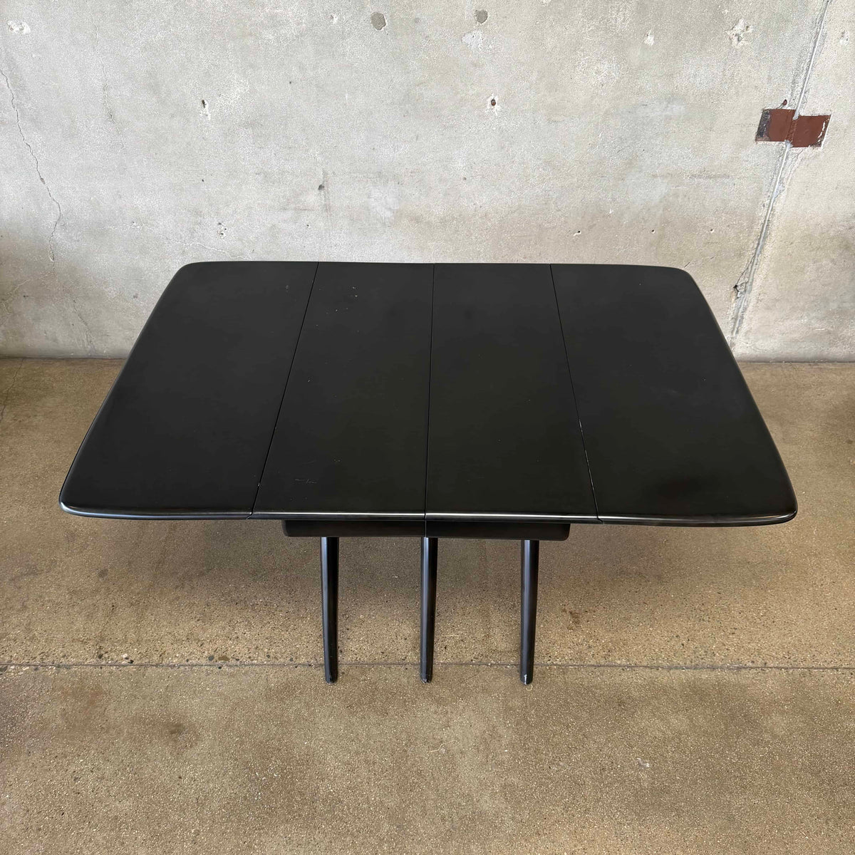 Heywood Wakefield Wishbone Dining Table in Ebonized Wood