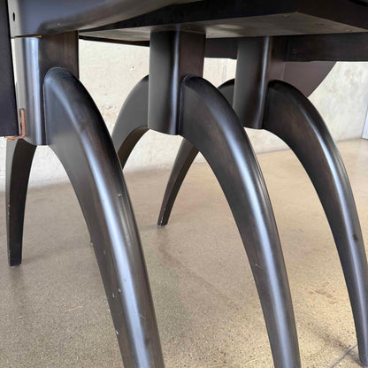 Heywood Wakefield Wishbone Dining Table in Ebonized Wood