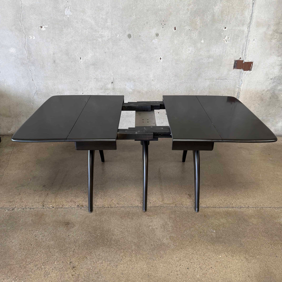Heywood Wakefield Wishbone Dining Table in Ebonized Wood