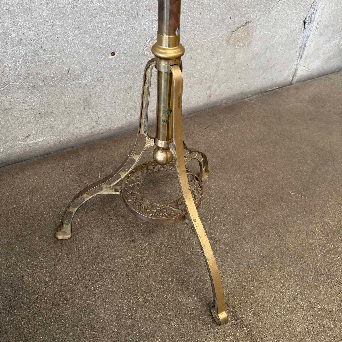Vintage Korean Brass Hall Tree Coat Rack