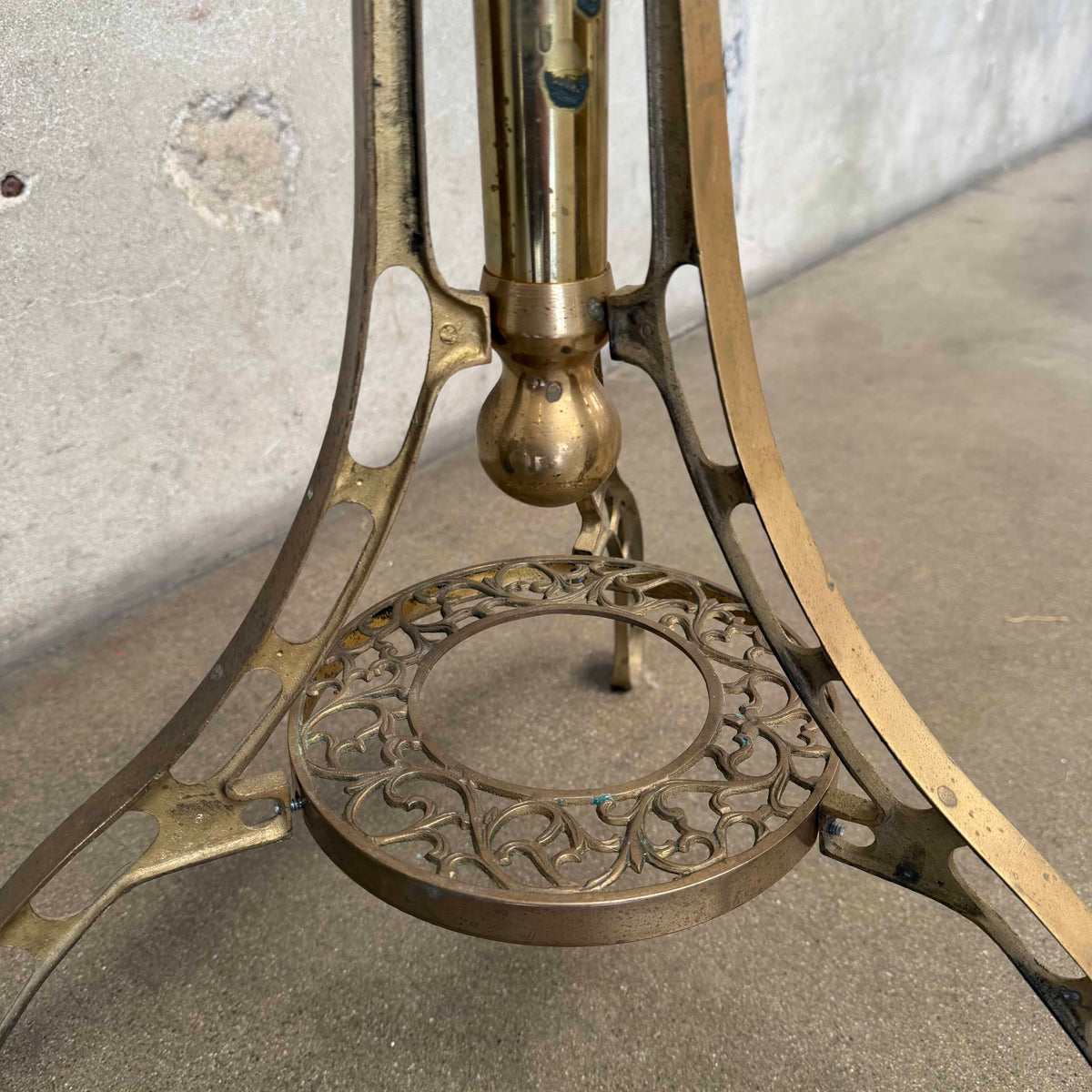 Vintage Korean Brass Hall Tree Coat Rack