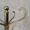 Vintage Korean Brass Hall Tree Coat Rack