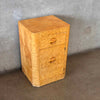 Vintage Burlwood Nightstand