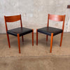 Mid Century Pair of Teak Dining Chairs by Poul Colther for Frem Rojle Denmark