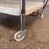 Vintage Off-White 3-Tier Rolling Cart w/ Original Outlet