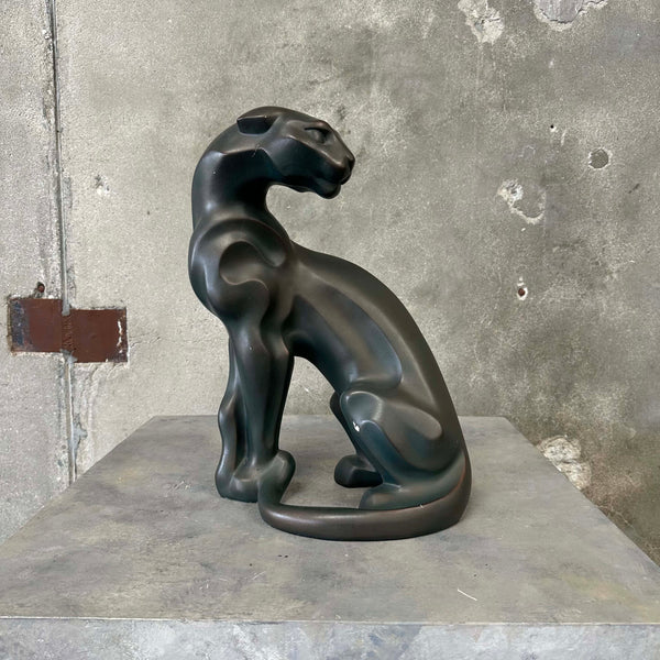 Vintage Ceramic Panther By Austin Sculpture