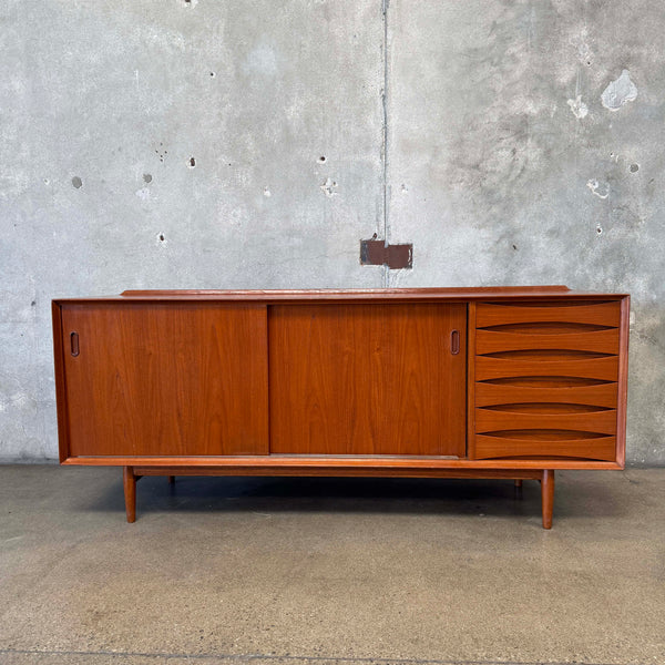 Mid Century Modern 1960s Teak Credenza by Arne Vodder