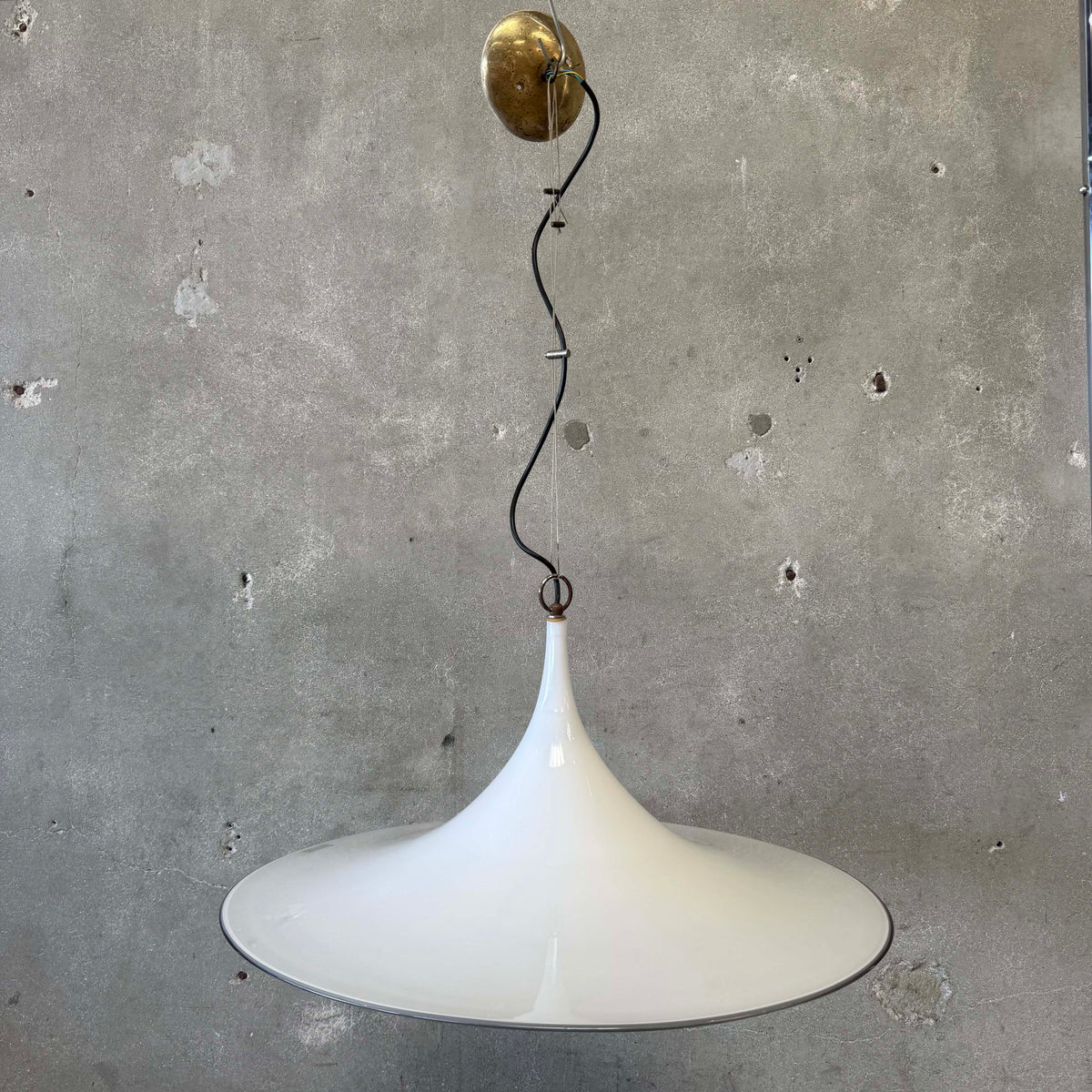 26" Effetre International Murano Hand Blown Trumpet Glass Lamp