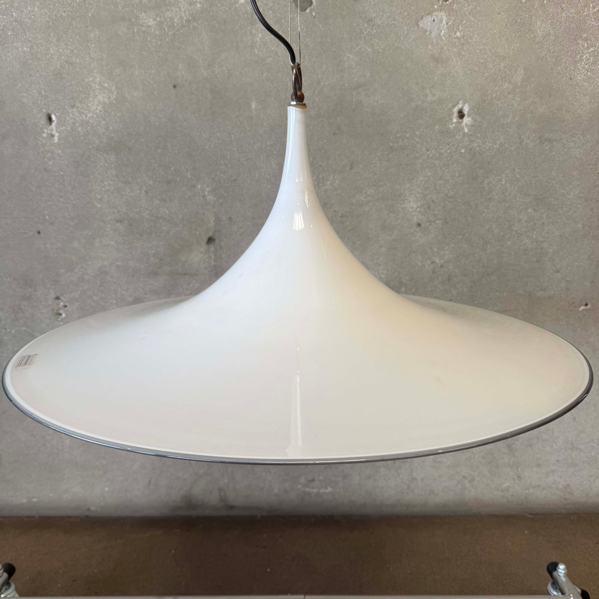 26" Effetre International Murano Hand Blown Trumpet Glass Lamp