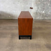 Mid Century Walnut Tambor Door Credenza