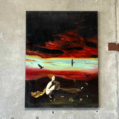 Metaphysical Surrealism Movement - Oil on Canvas