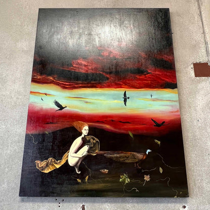 Metaphysical Surrealism Movement - Oil on Canvas