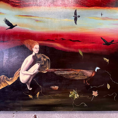 Metaphysical Surrealism Movement - Oil on Canvas