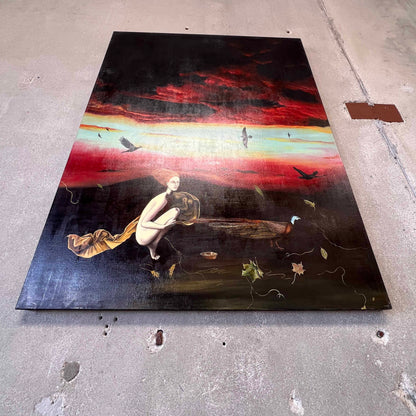 Metaphysical Surrealism Movement - Oil on Canvas
