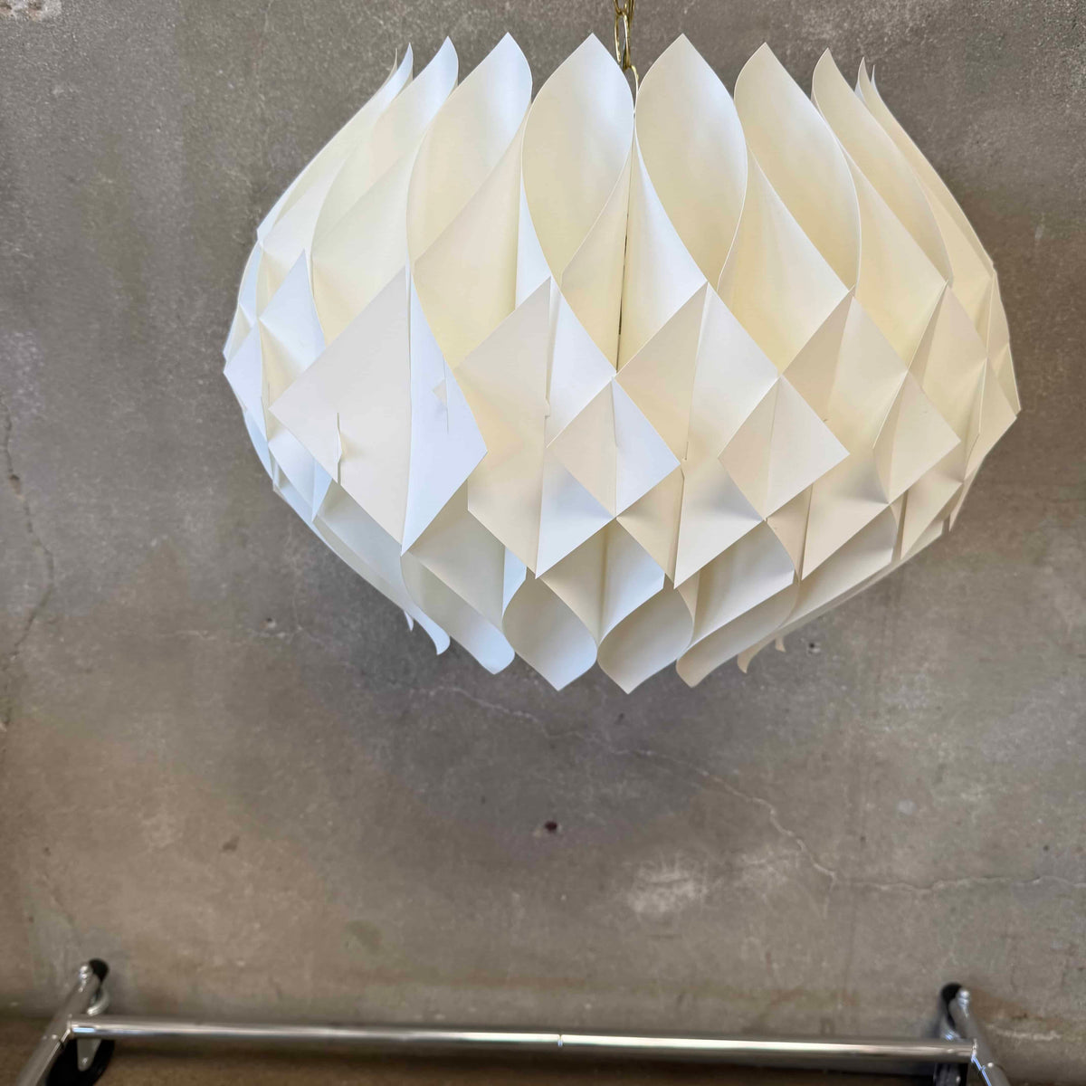 Vintage 1970's Butterfly Pendent Lamp - AS IS - Rewired