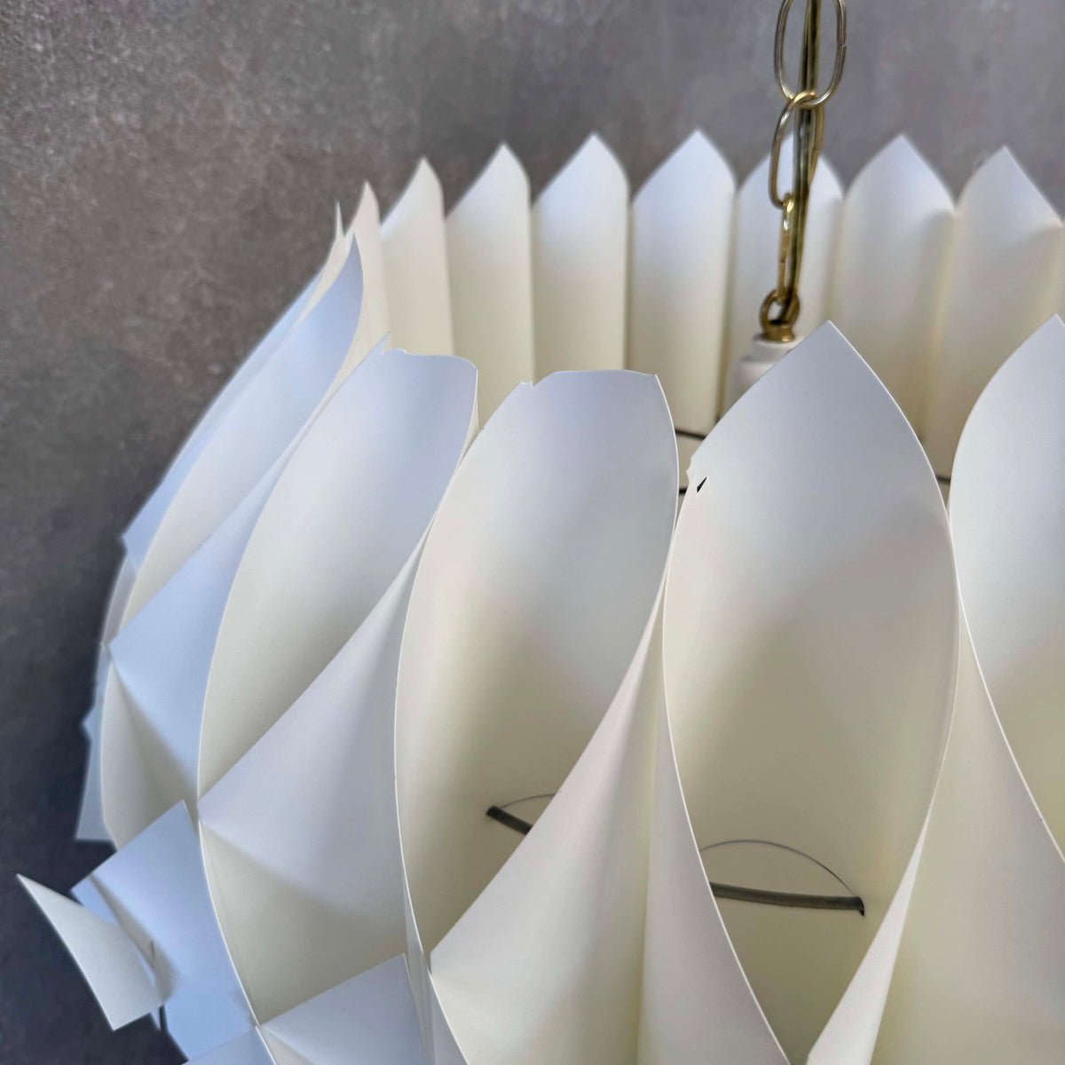 Vintage 1970's Butterfly Pendent Lamp - AS IS - Rewired