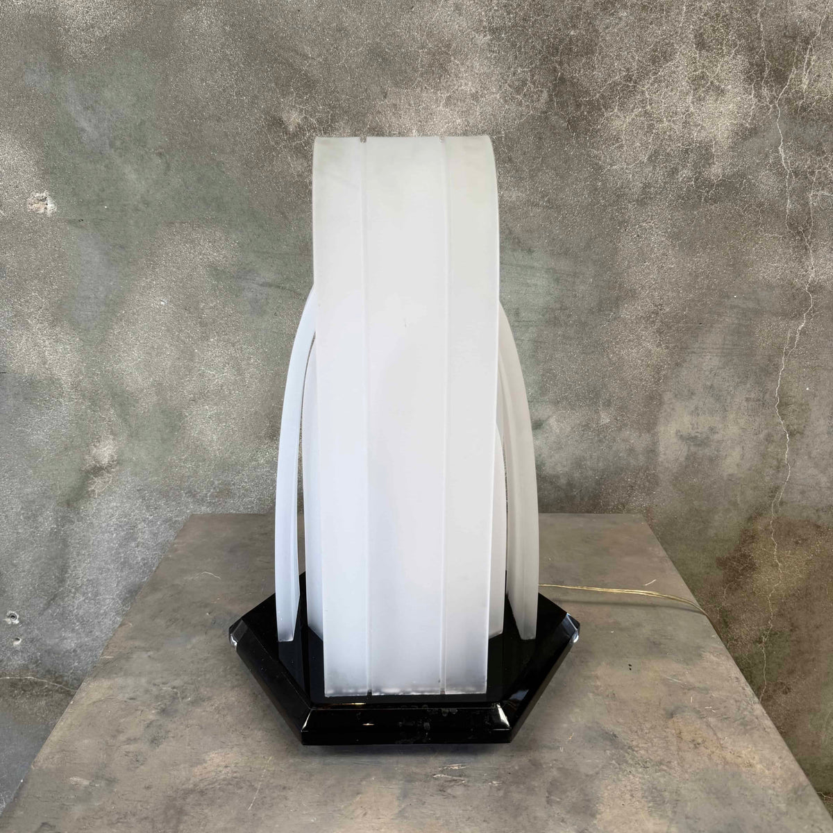 Late 70's Disco Studio 54 Style Lucite Table Lamp