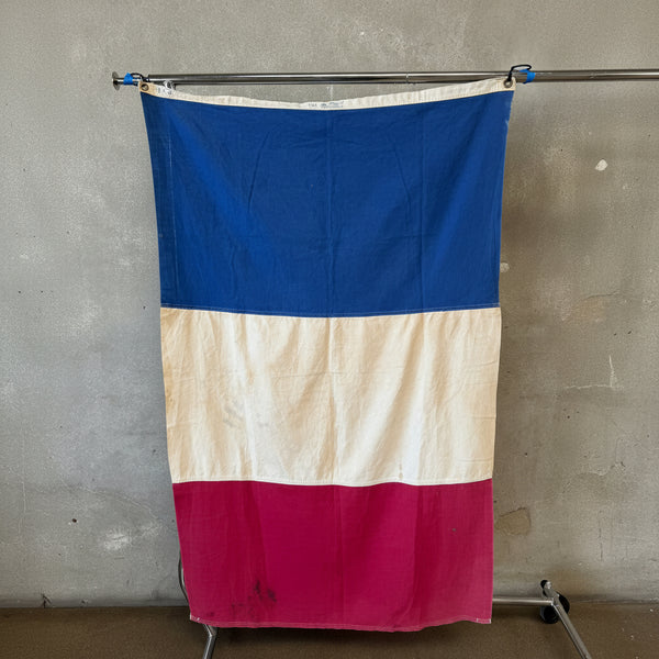 Vintage French Tricolor Flag c. 1955-1965