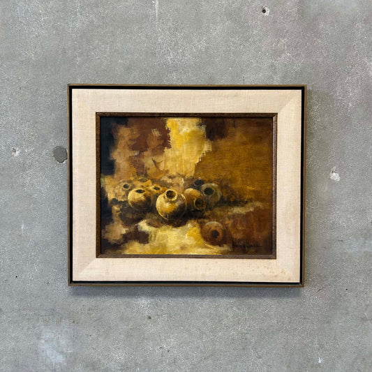 1960s Signed Oil Painting by Thomas Zarraonandia