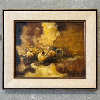 1960s Signed Oil Painting by Thomas Zarraonandia