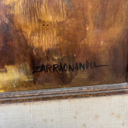 1960s Signed Oil Painting by Thomas Zarraonandia