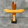 Hand Carved & Painted Thunderbird Wooden Totem