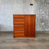 Danish Modern Teak Gentlemen's Chest w/Key