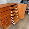 Danish Modern Teak Gentlemen's Chest w/Key